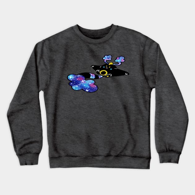Galaxy Tanuki Crewneck Sweatshirt by SessyArts